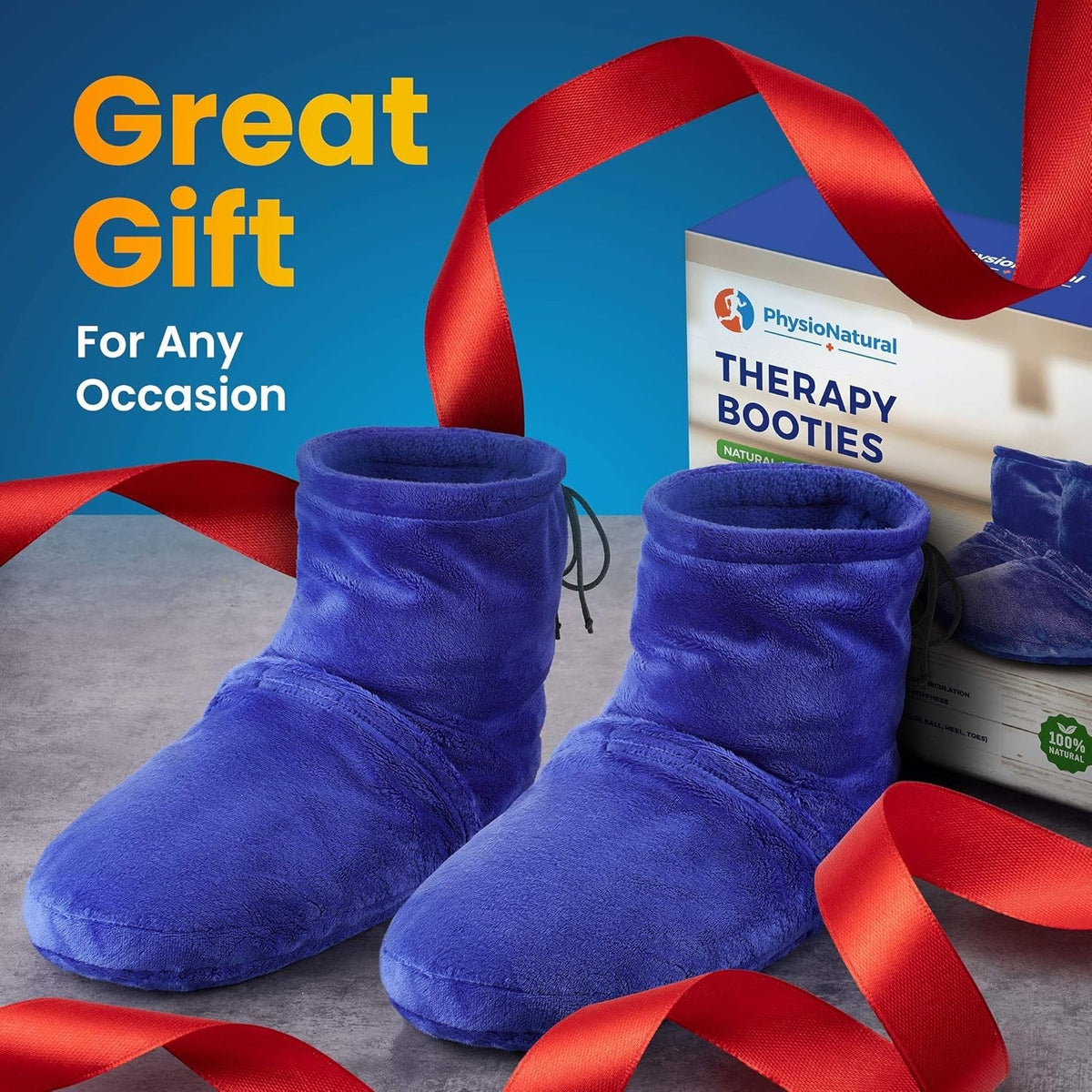 Microwaveable Foot Booties with Lavender Aromatherapy - Deep-Heating Relaxation