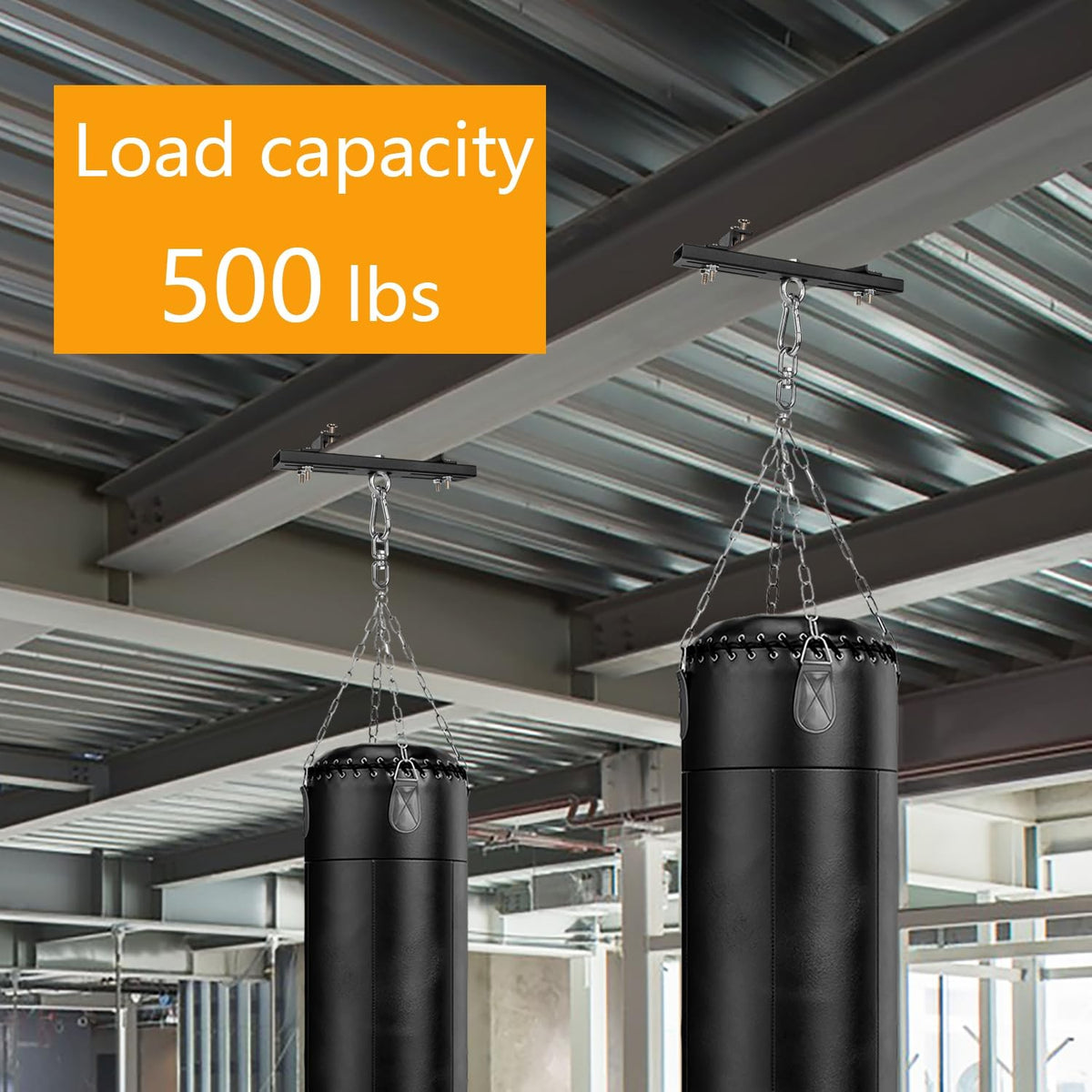 Heavy Duty Punching Bag Hanger Clamp Mount with 360° Rotation for I and H Beams