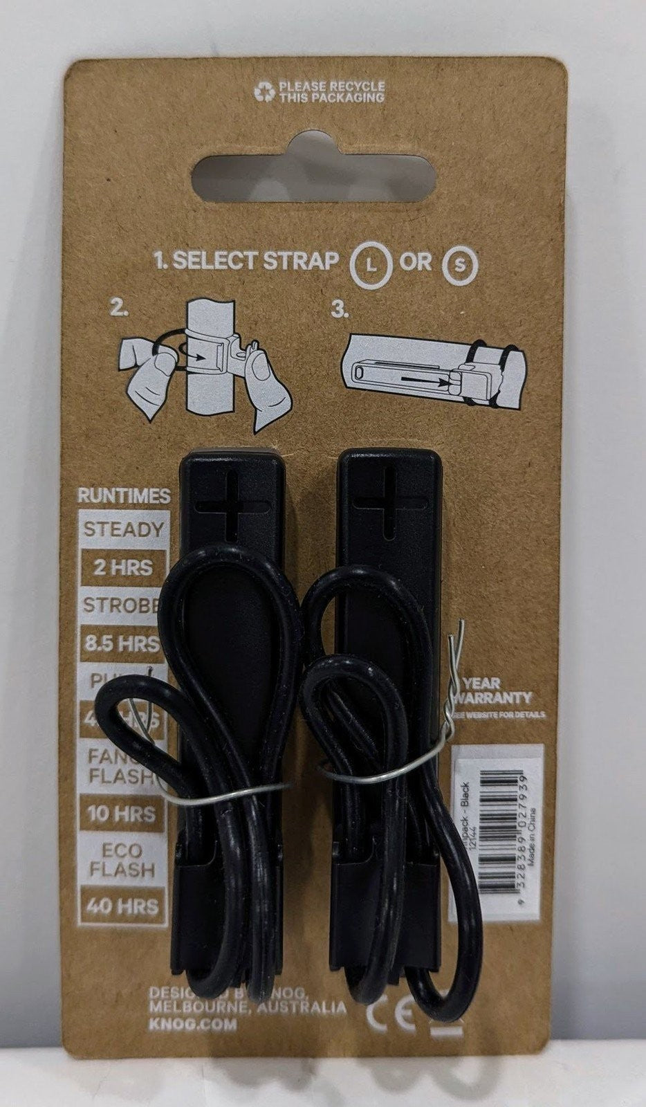 Rechargeable Bike Light Set Front & Rear - Waterproof, USB Charging