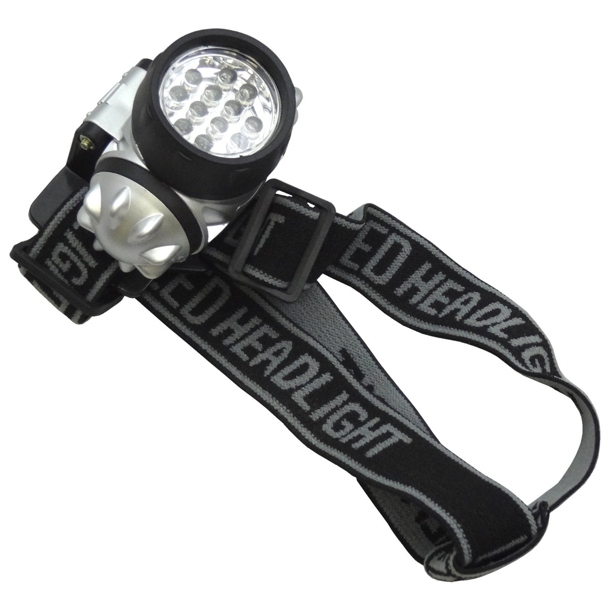 12 LED Headlamp with Adjustable Pivoting Head for Camping Survival Power Outages
