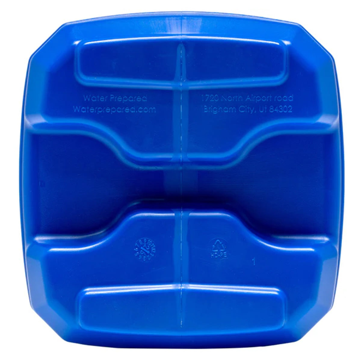 7-Gallon Stackable Water Storage Container with Spigot - Blue