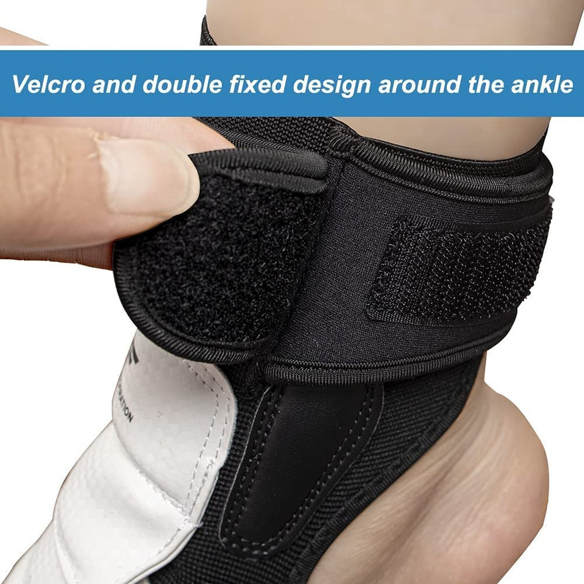 Martial Arts Foot Protector for Taekwondo Boxing Kickboxing MMA Sparring Gear White