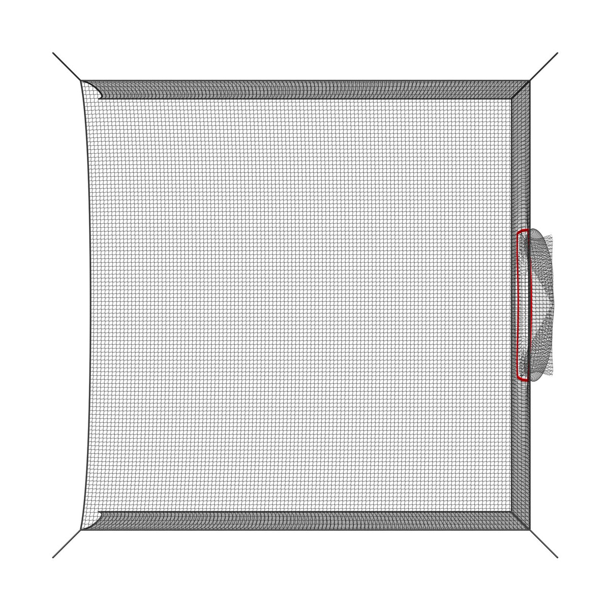 10x10ft Golf Batting Cage for Indoor Outdoor Practice - Stable & Durable