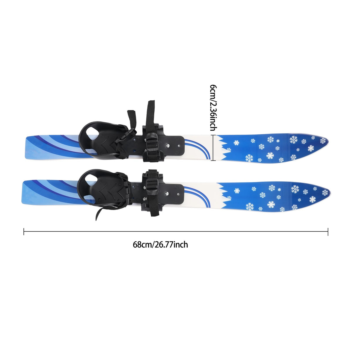Kids Ski Set with Poles for Beginners 2-8 Years Snow Skiing Equipment