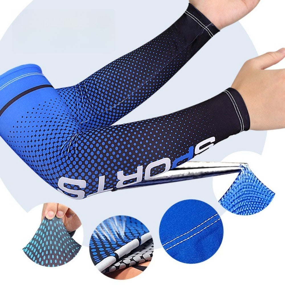 Breathable UV Sun Protection Cooling Arm Sleeves & Face Mask Set