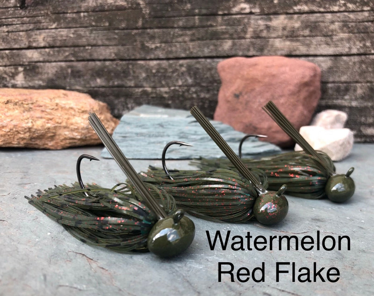Bass Fishing Football Jigs Set - Multiple Colors & Weights