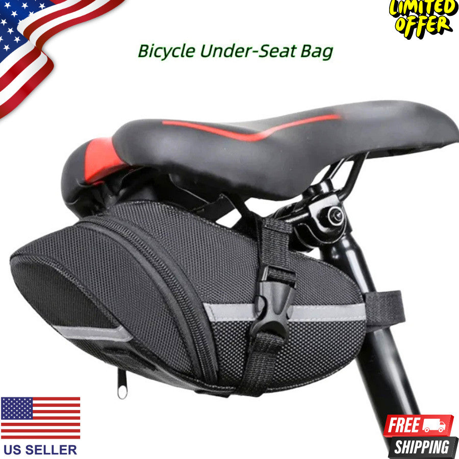 Waterproof Cycling Saddle Bag Reflective Seat Bag for MTB Road Gravel Bikes