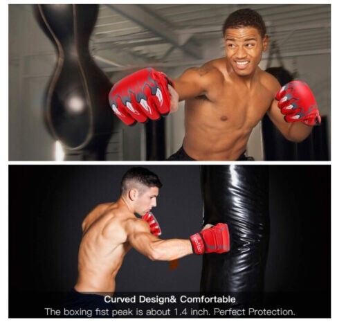 Boxing Gloves MMA Kickboxing Sparring Punching Bag Training Gear