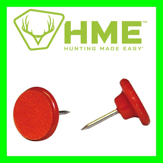 Reflective Orange Hunting Trail Marker Tacks - Plastic, 50 Pack