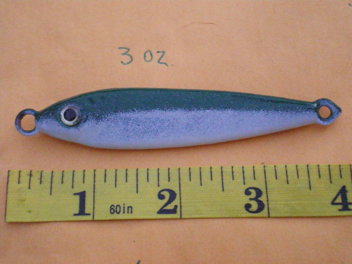 Saltwater Fishing Lure Spoon Set - 5 Multi-Color Lead-Free Jigs, 3 Oz
