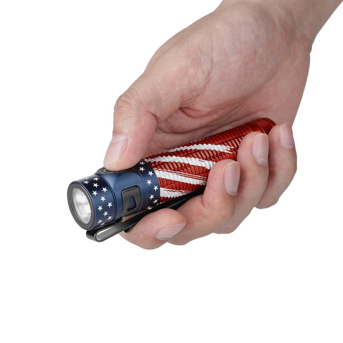 Olight Baton 4 Pro Stars & Stripes Edition 1600-Lumen Compact EDC Flashlight