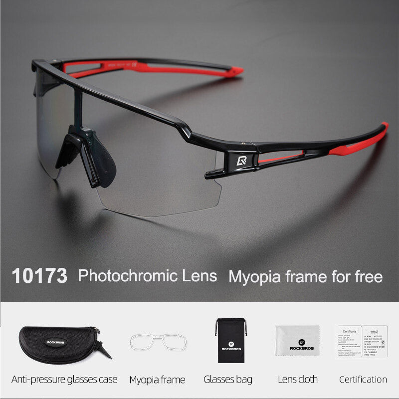 Photochromic Polarized Cycling Glasses Sports Sunglasses with UV Protection