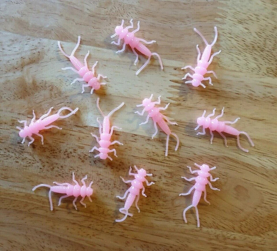 40 Pack of Stonefly Nymphs for Trout & Panfish Fishing - Multiple Colors