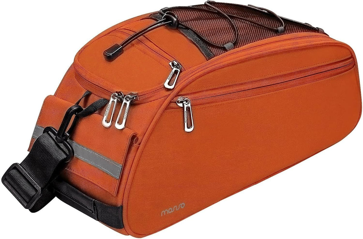 Waterproof Bicycle Rack Bag with Large Capacity and Reflective Strip - Rear Seat Pouch for Cycling