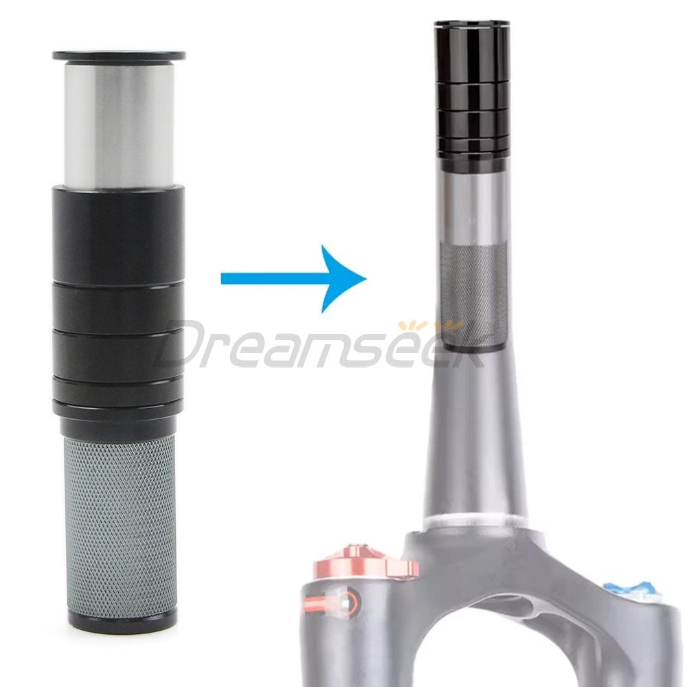 Bike Handlebar Riser Extender Aluminum Fork Stem Spacer 3-55mm Height Increase