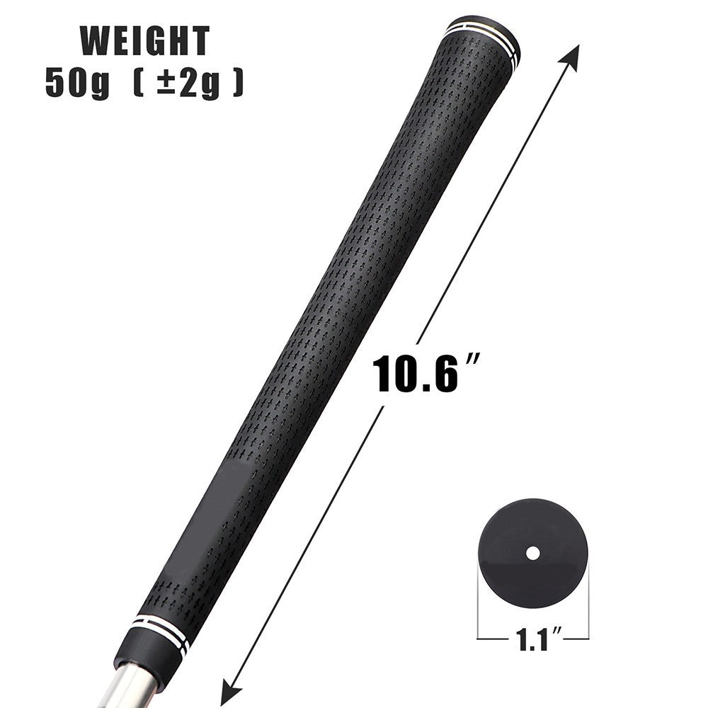 13 Pcs Golf Club Grips Rubber Non-Slip Midsize & Standard Size Set