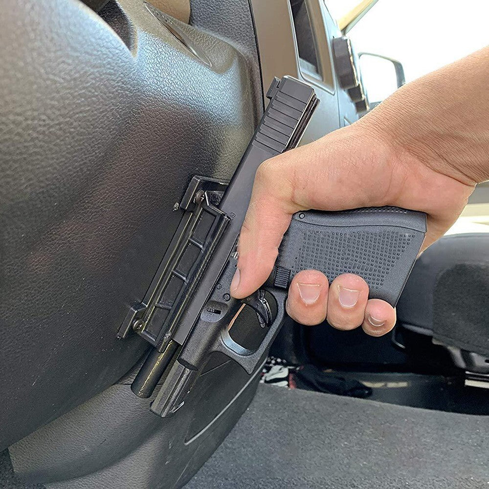 Magnetic Gun Mount Holster for Vehicle & Home Concealed Carry Flat Top Pistols