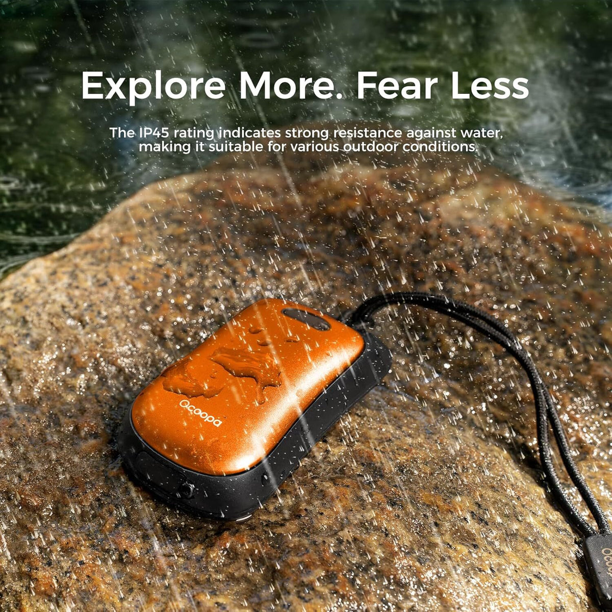 Rechargeable Hand Warmer 2-in-1 Waterproof Portable 6000mAh for Outdoor Hiking