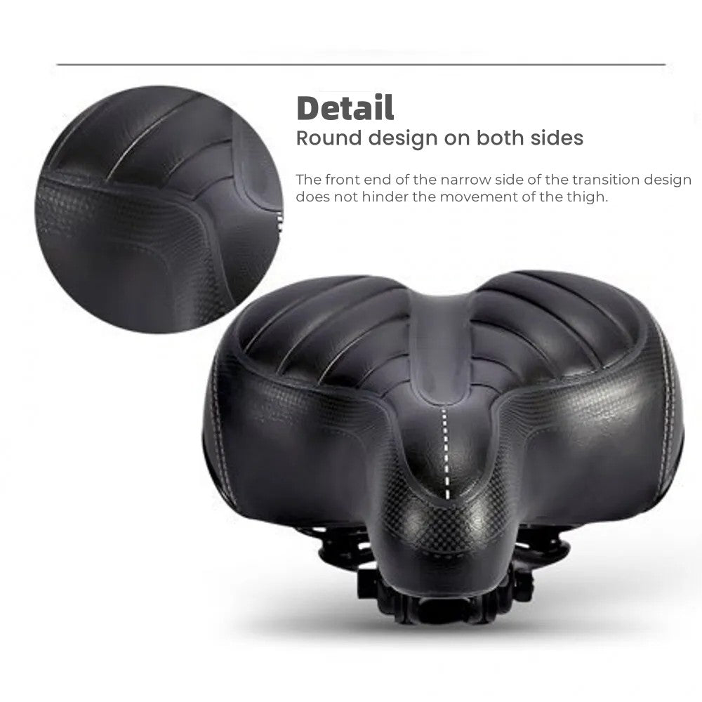 Oversized Bicycle Seat for Men & Women Extra Wide Soft Cushion Comfortable Bike Saddle
