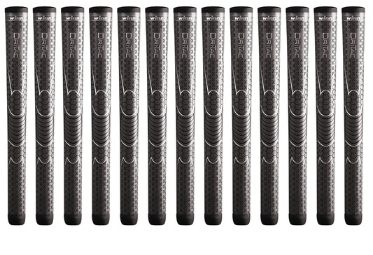 Oversize Tennis Racket Grip - Gray Dri-Tac Shock Absorbing Comfort Set of 13