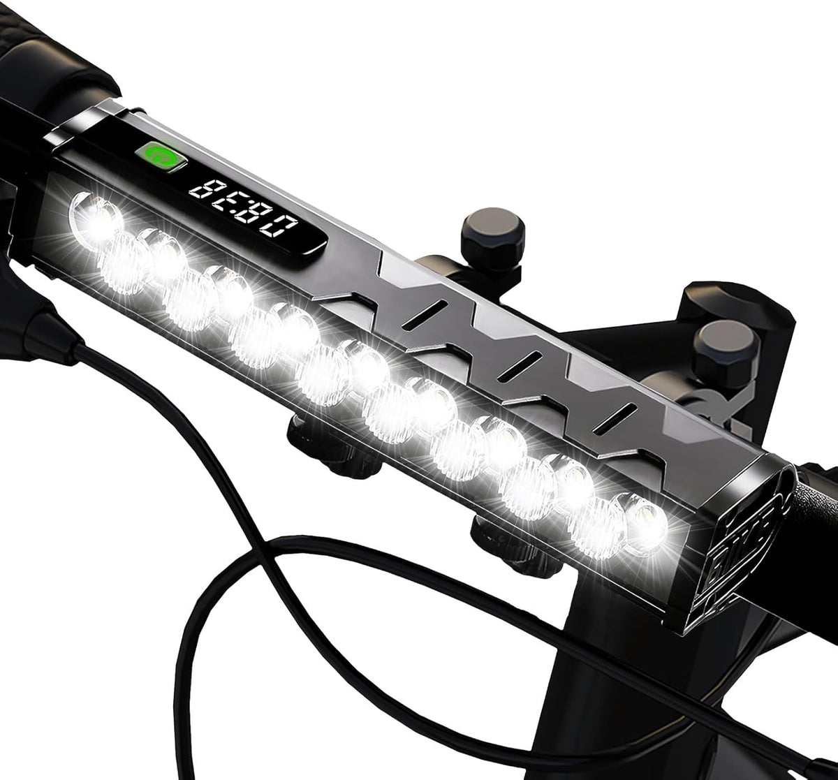 Rechargeable 4800LM Bicycle LED Light Bar with 10000mAh Battery for Night Riding