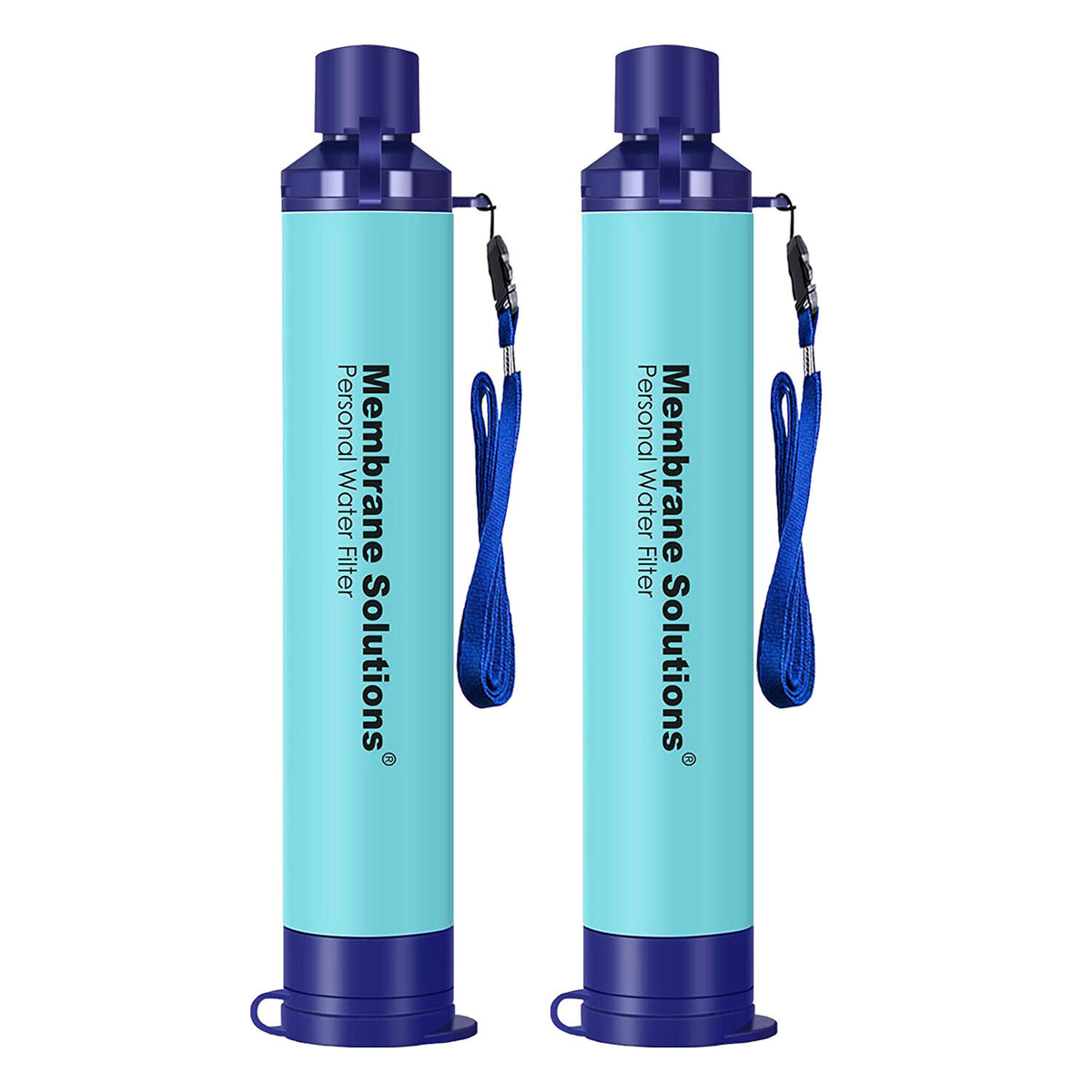 Personal Water Filter Straw with Collapsible Pouch for Emergency Survival