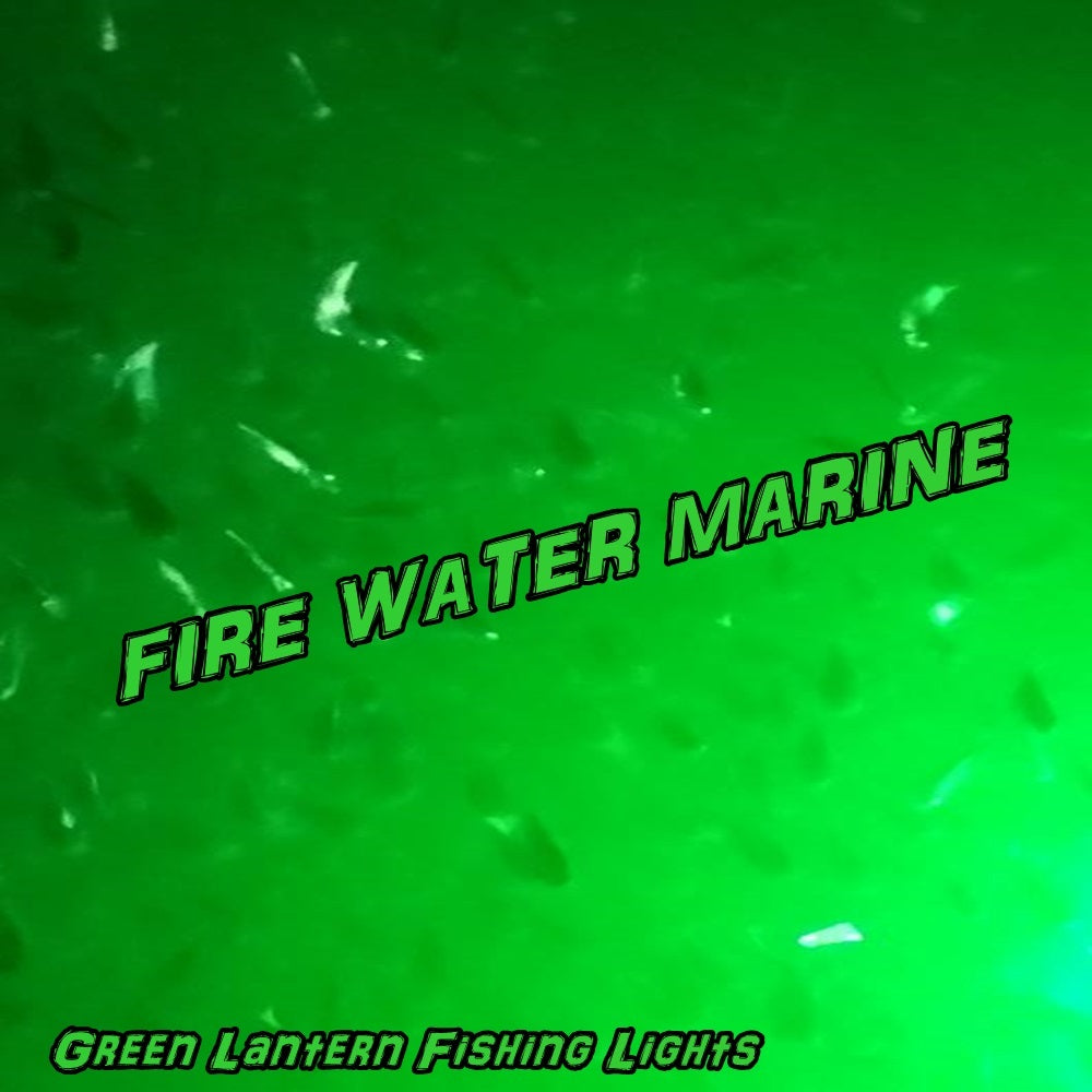 12V LED Underwater Fish Attractant Light for Night Fishing - Green