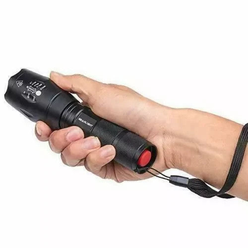 LED Tactical Flashlight 2-Pack, High Lumens, Zoomable, 5 Modes, Waterproof