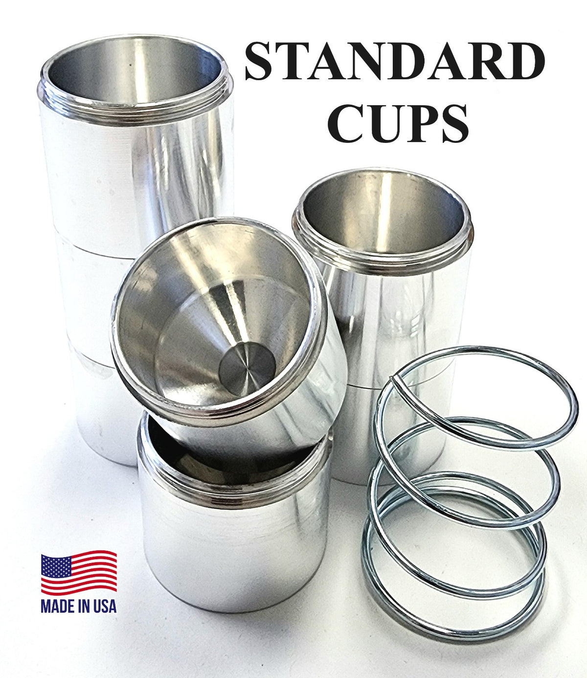 Threaded Aluminum Cup Kit for Maglite Flashlights - Secure Internal Storage