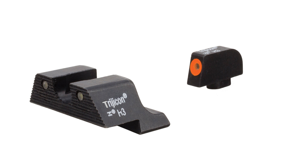 Night Sight Set for 42 43 43x 48 - Orange Front & Green Tritium Dots