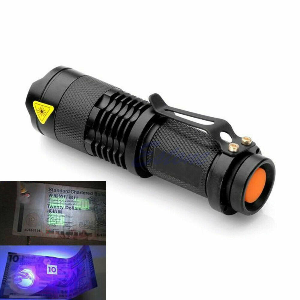 120000lm UV Blacklight Flashlight Waterproof Handheld Torch