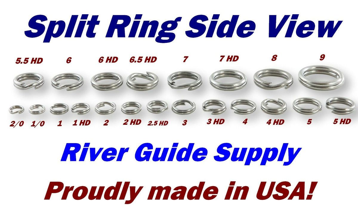 Heavy Duty Stainless Steel Split Rings Pack - Size #3, 1000 Count, USA Made