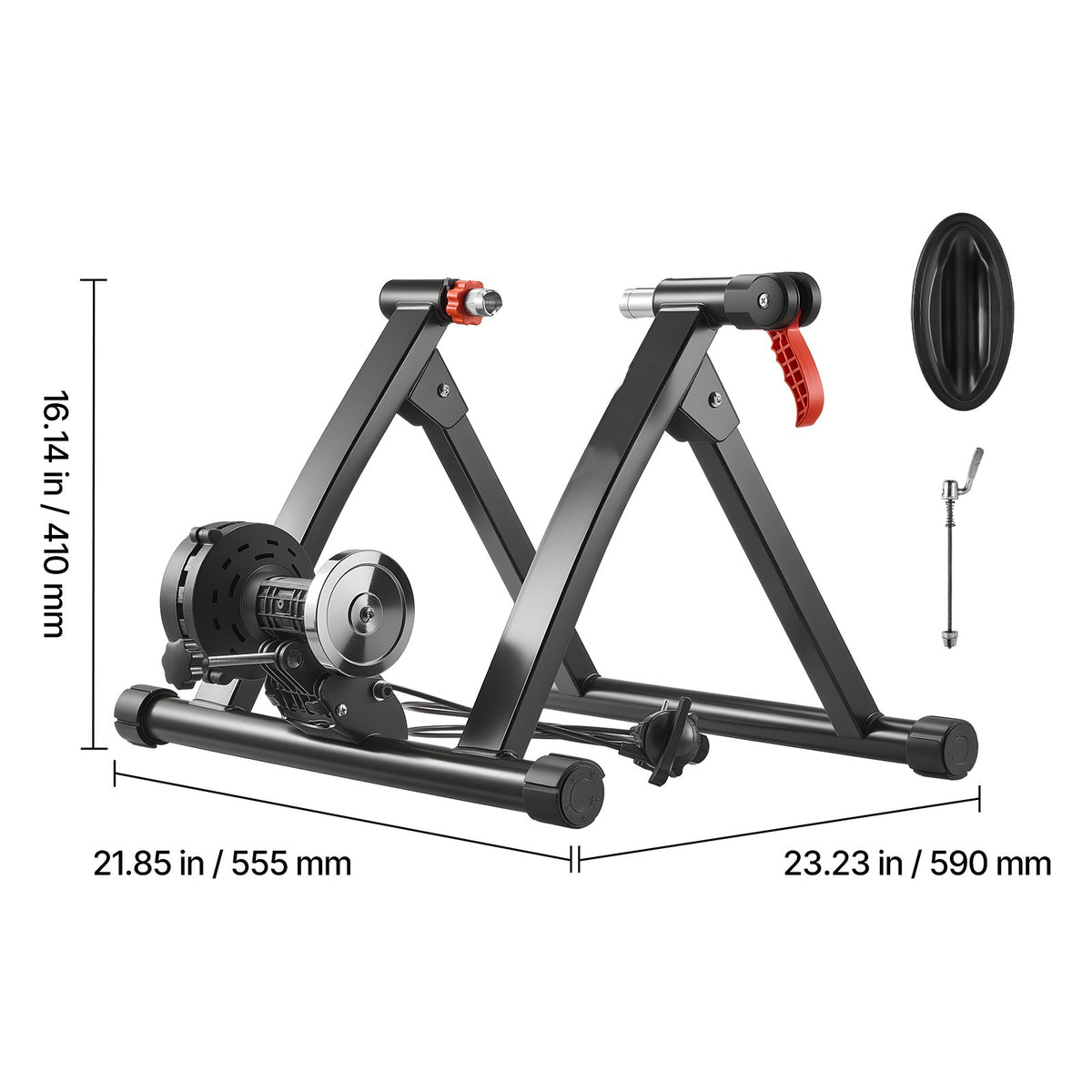Magnetic Bike Trainer Stand for Indoor Cycling - Fits 26-29in & 700C Wheels