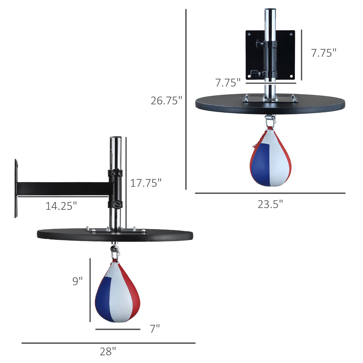 Adjustable Speed Bag for Boxing MMA & Martial Arts Training