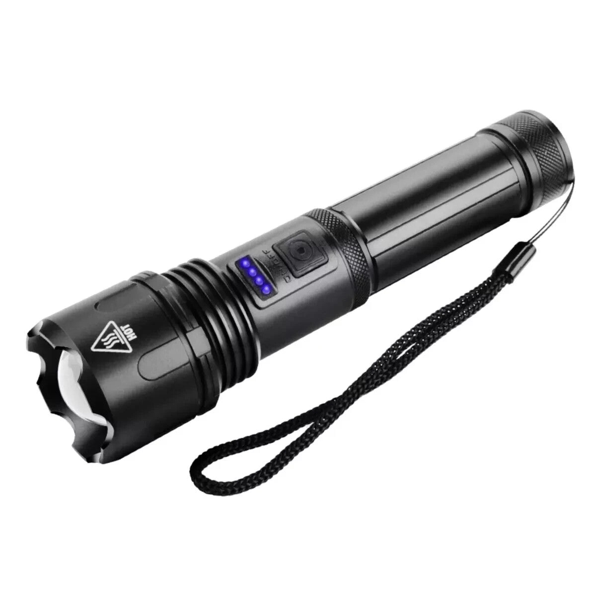 Super Bright Rechargeable LED Tactical Flashlight 1000000 Lumens, Waterproof, Focus Adjustable