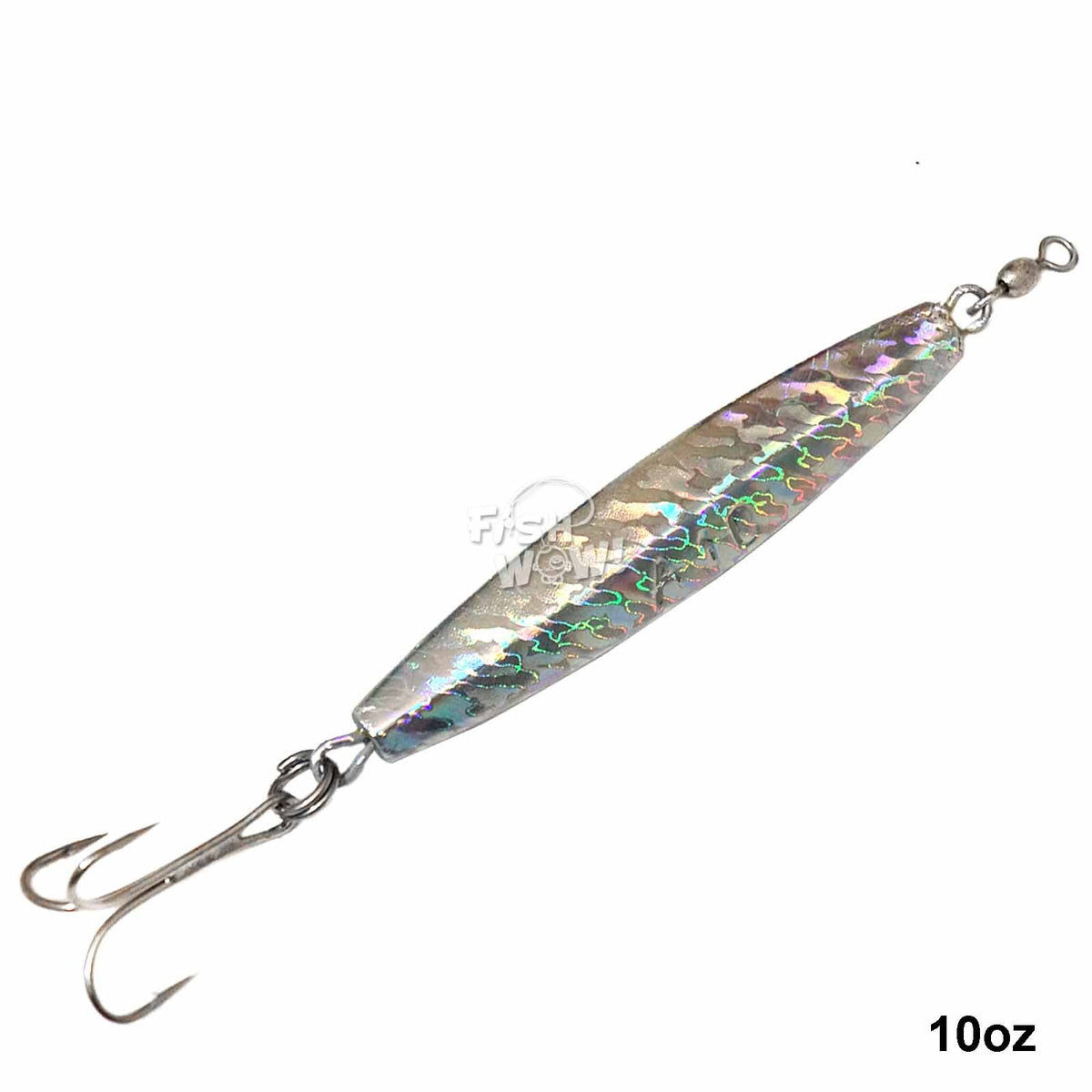 10pcs 10oz Fishing Diamond Jig with Treble Hook - Saltwater Lure
