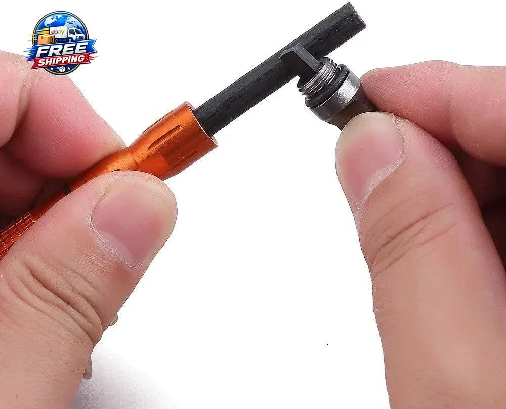 2 Pack Portable Fire Starter Ferro Rod with Scraper - Survival & Camping Gear