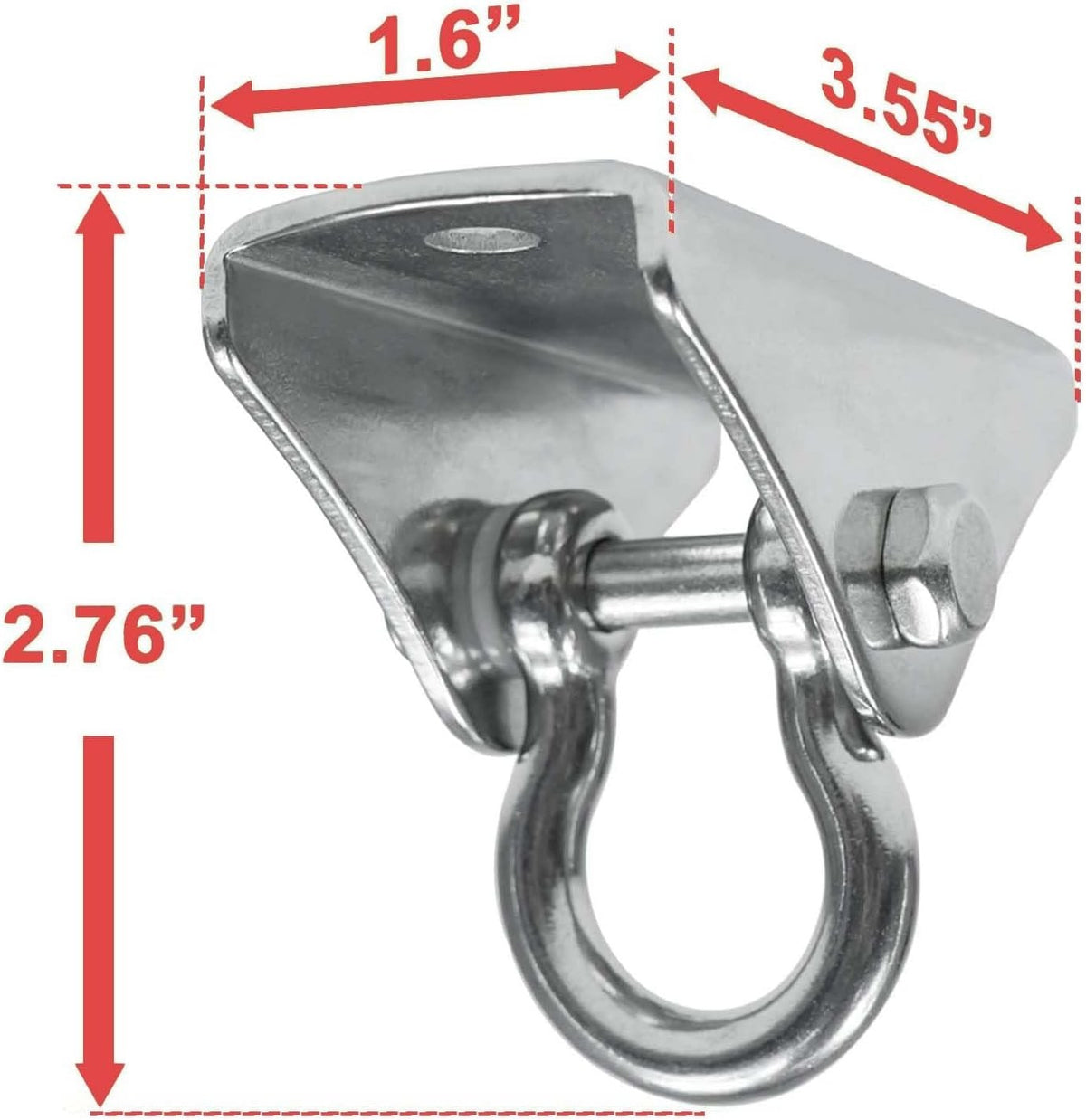 Stainless Steel Punching Bag Hanger with Swivel Chain and Snap Hooks - Heavy Duty Gym Equipment