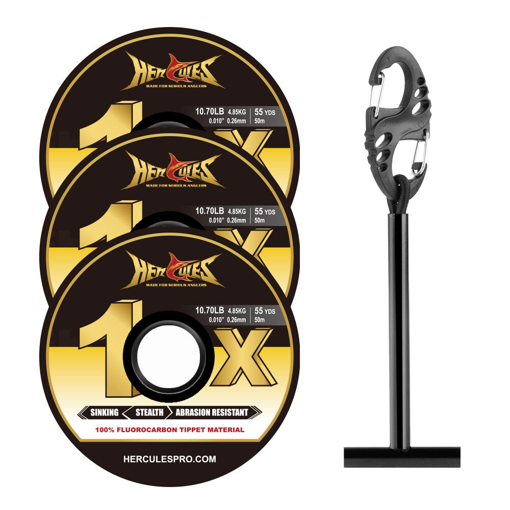 Fly Fishing Tippet Line Fluorocarbon & Nylon Spools - Multiple Sizes