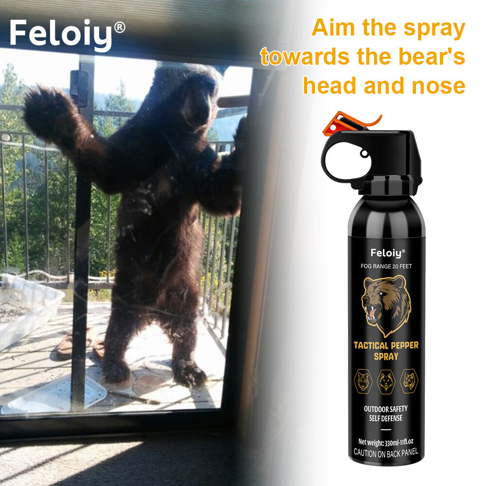 Bear Spray 11oz - Powerful Wildlife Deterrent with Free 1/2oz