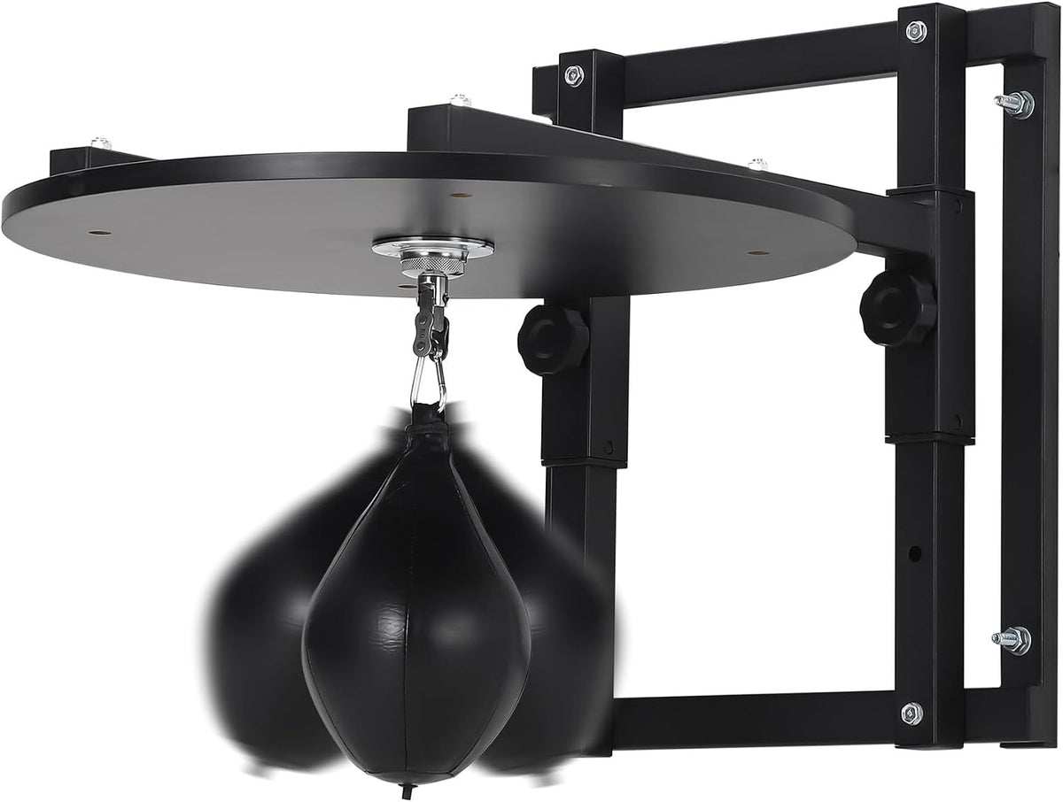 24-Inch Speed Bag Platform Kit with 360° Swivel Wall Mount Boxing Stand