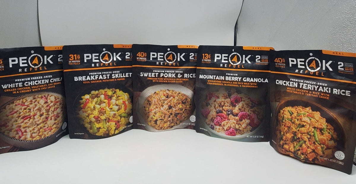 Freeze-Dried Meal Pack Assorted High-Protein Camping Food