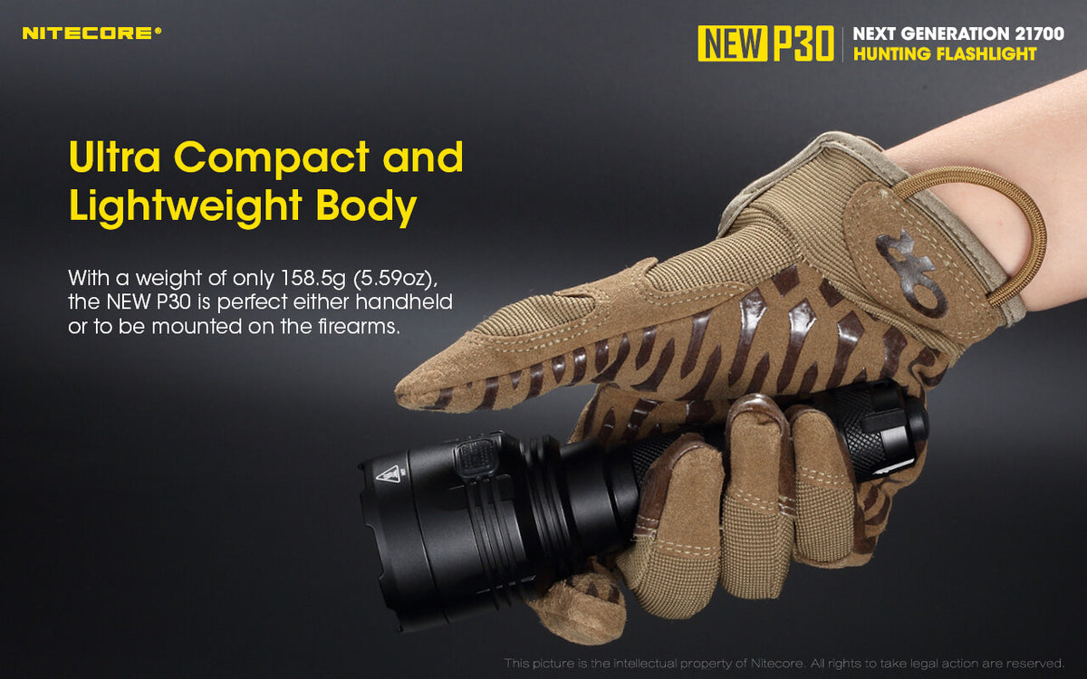 Long Range Hunting Flashlight 1000 Lumen 676 Yard Beam with Extra 5000mAh Battery