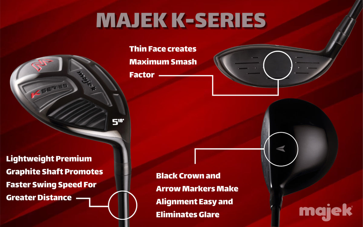 Mens Fairway Wood Golf Club - K-Series 5 Wood Regular Flex Graphite Shaft