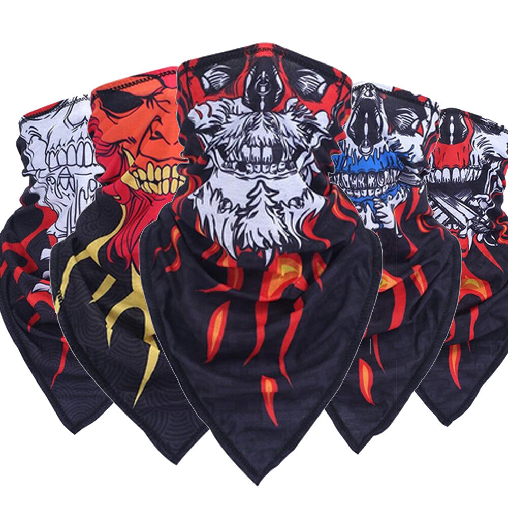 Multifunctional UV Protection Skull Face Mask Neck Gaiter for Outdoor Sports