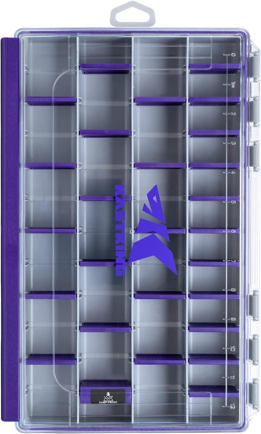 Waterproof Fishing Tackle Box with Removable Dividers - Multiple Sizes