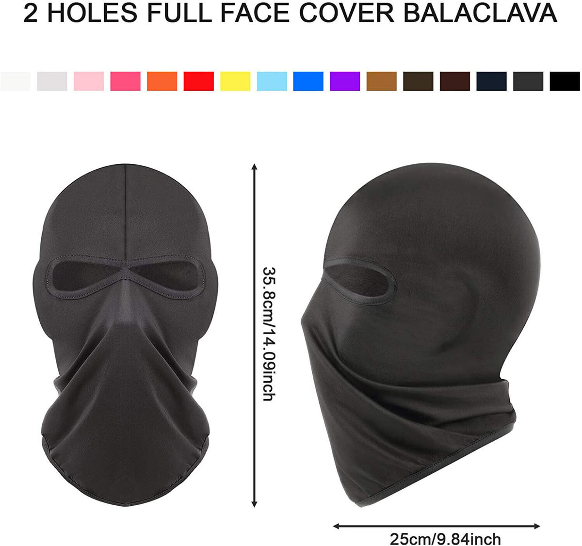 Unisex Full Face Mask Balaclava Ski Mask for Outdoor Sports and Cycling