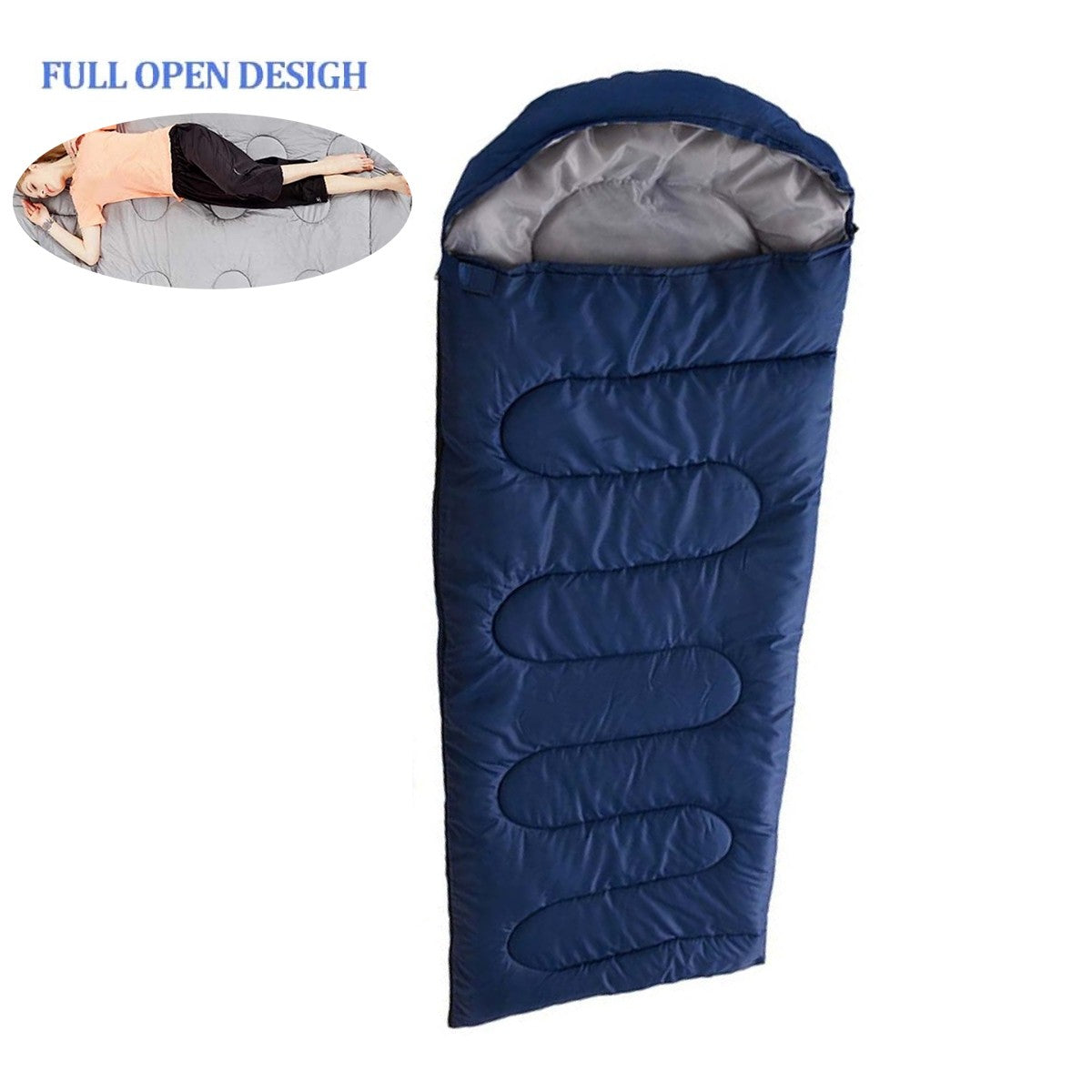 Extra Thick Waterproof Winter Sleeping Bag for Camping & Hiking