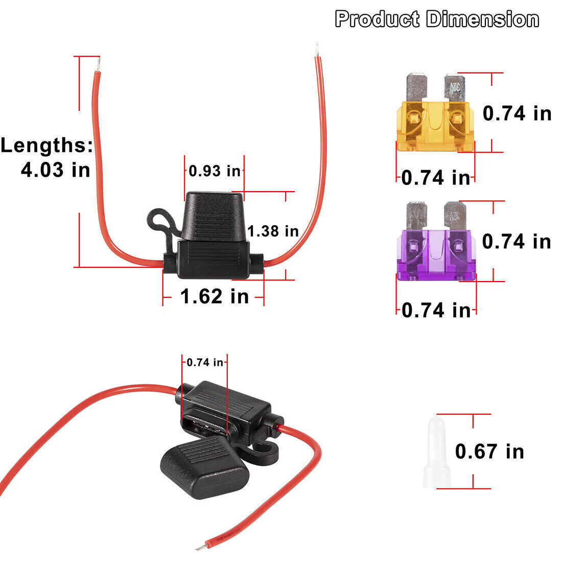 2-Wire Power Cable for Lowrance HDS Elite Ti Hook Mark GPS Fishfinder