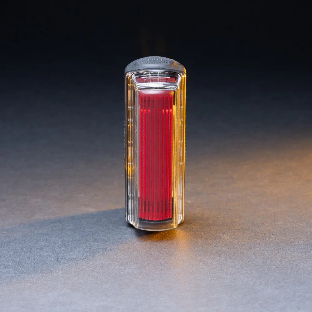 Bike Tail Light with Side Amber & Red Downward Lighting – Rechargeable USB-C